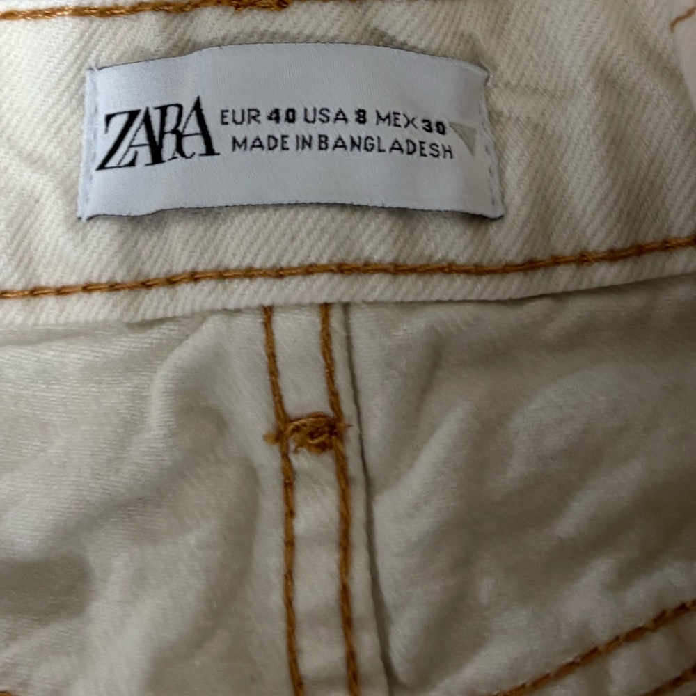 Zara shorts raw hem off white - Picture 3 of 3
